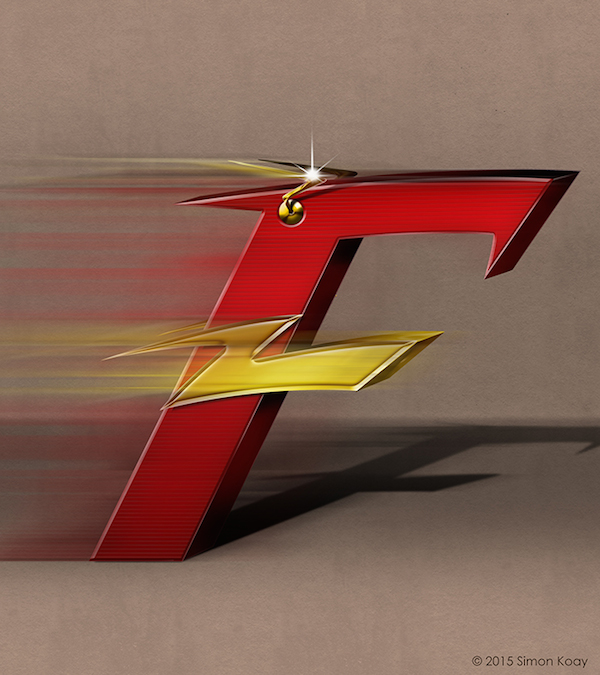 Superhero Themed Alphabets - Flash