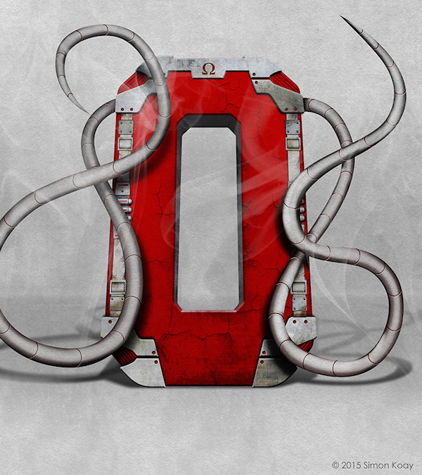 Superhero Themed Alphabets - Omega Red