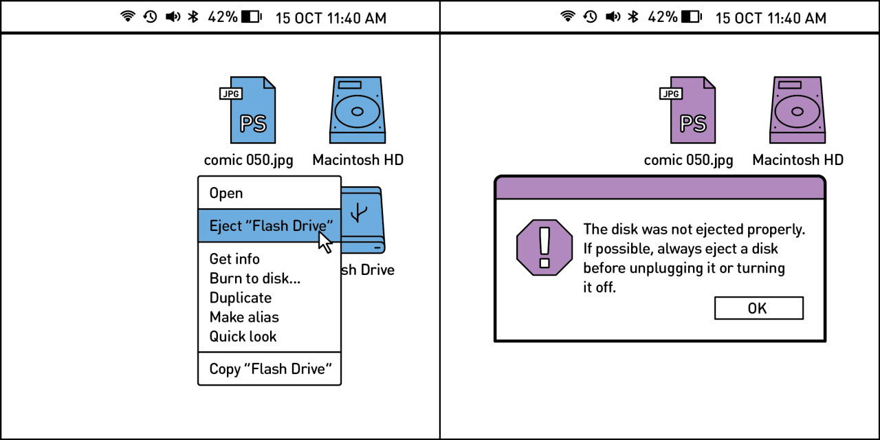 Two kinds of people - Eject USB