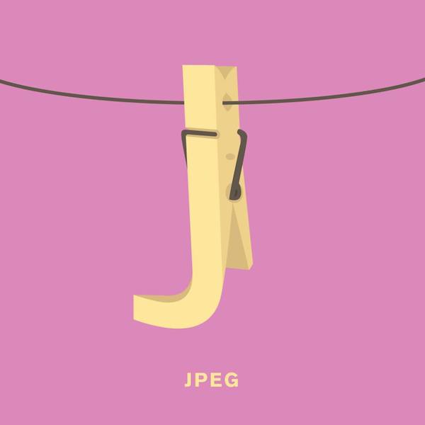 'JPEG' by Punny Pixels, an illustrated series of visual puns.