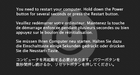 You need to restart your computer.