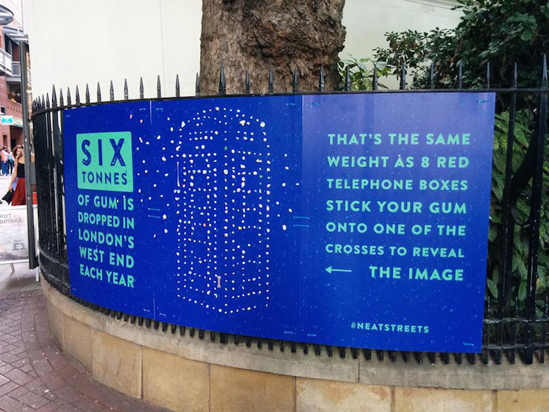 Six tonnes of gum is dropped in London's west end each year