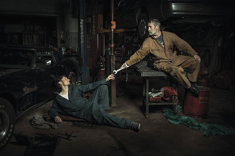 Auto Mechanics Renaissance Paintings by Freddy Fabris (1)