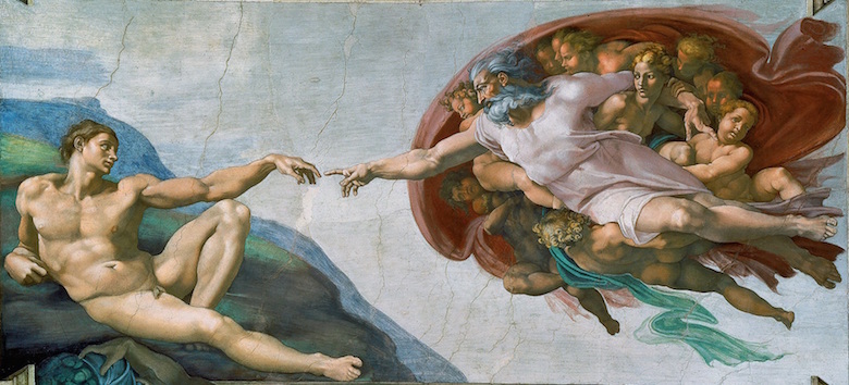 The Creation of Adam by Michelangelo