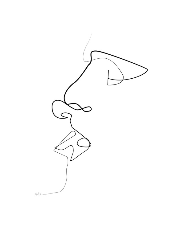 Quibe One Line Minimal Illustrations - A Little Taste of You