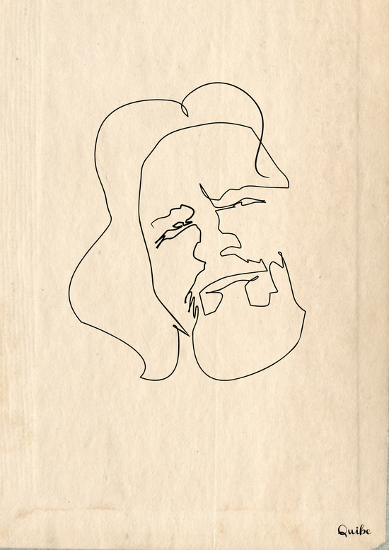 Quibe One Line Minimal Illustrations - Big Lebowski