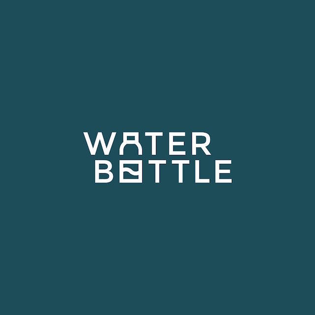 Clever Typographic Logos - Water bottle
