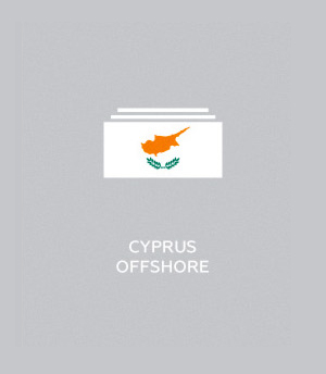 Flag-colored icons of countries - Cyprus Offshore