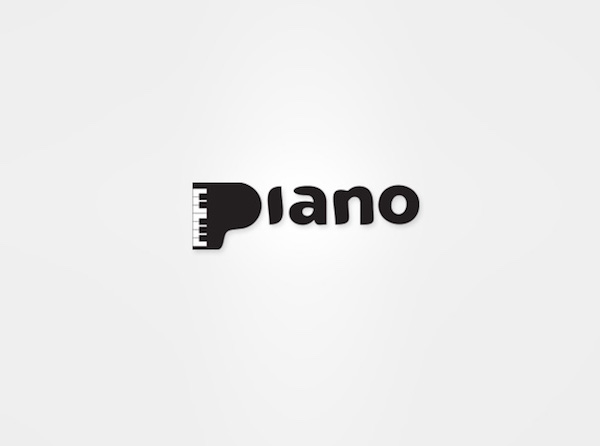 Clever and creative logos with hidden meanings and symbolism - Piano