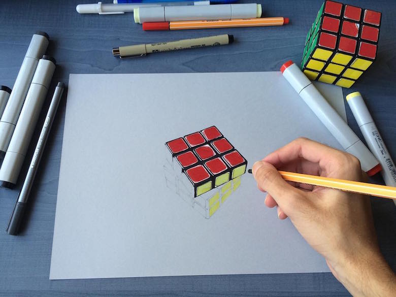 hyperrealistic-3d-art-drawings-sushant-rane-cube-1.jpg