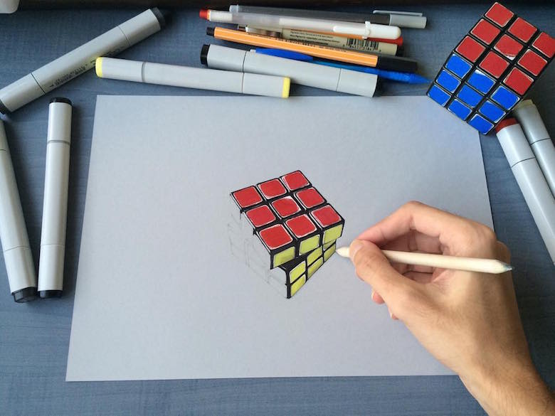 hyperrealistic-3d-art-drawings-sushant-rane-cube-2.jpg