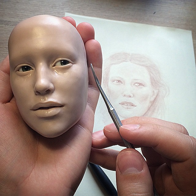 Realistic art doll faces by Michael Zajkov - 14