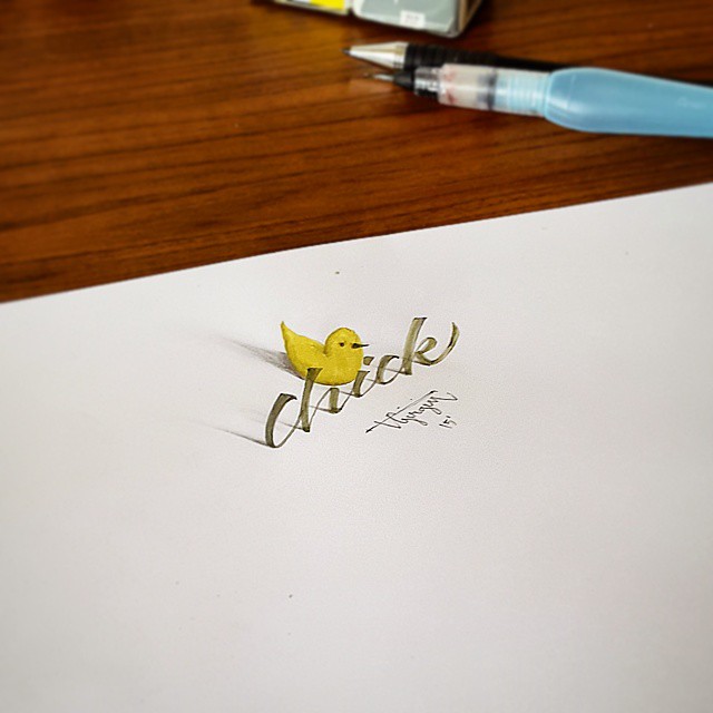 3d calligraphy and lettering by Tolga Girgin - 16