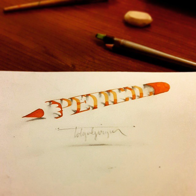3d calligraphy and lettering by Tolga Girgin - 19