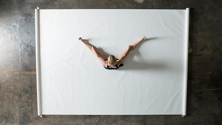 Dancer Draws Beautiful Abstract Paintings Using Choreographed Body