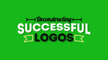 Deconstructing successful logos infographic on brand colors, fonts and shapes