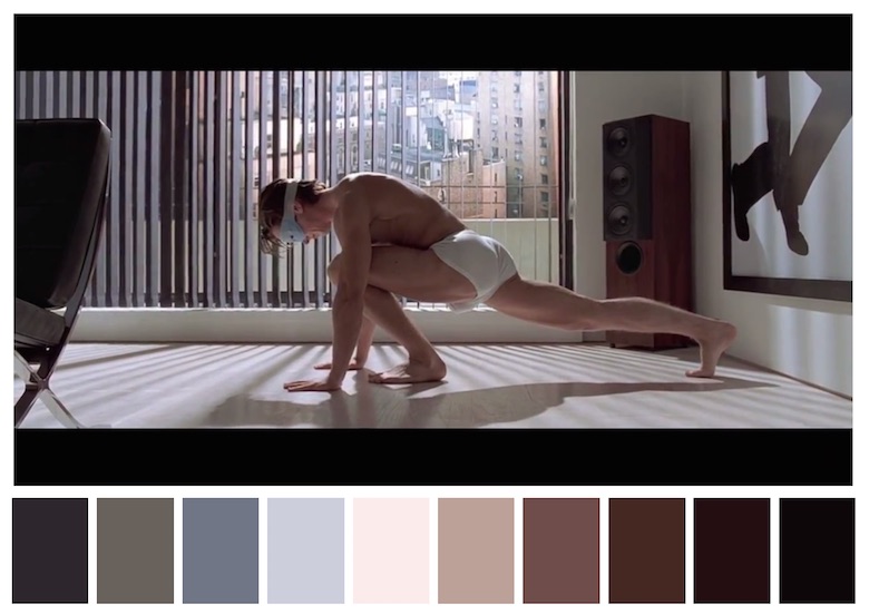 Cinema Palettes: Color palettes from famous movies - American Psycho. 