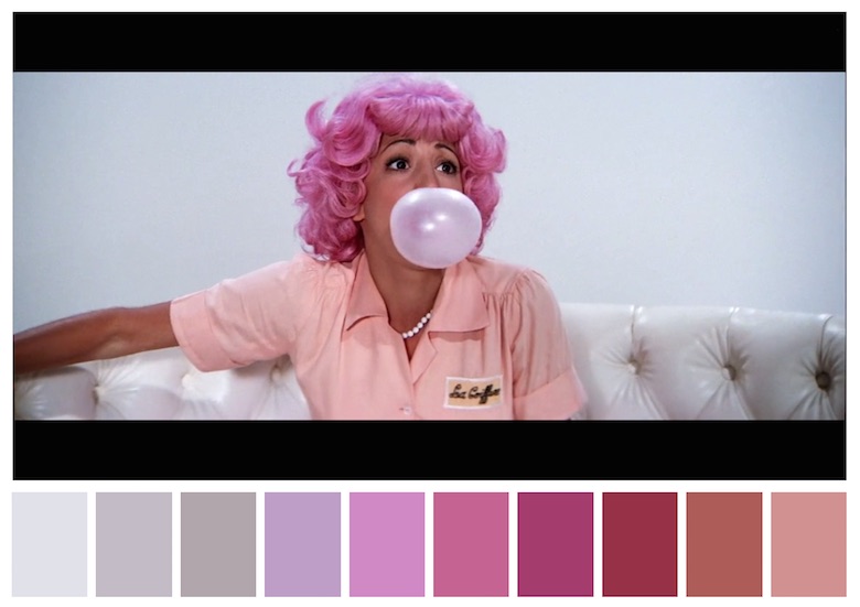 Cinema Palettes: Color palettes from famous movies - Grease