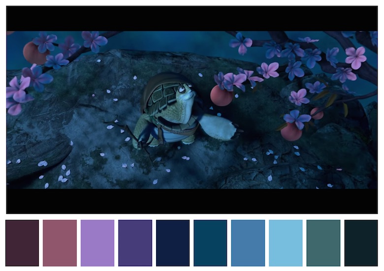 Cinema Palettes: Color palettes from famous movies - Kung Fu Panda