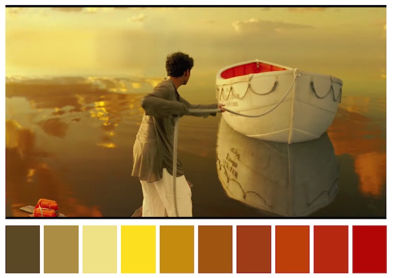 Cinema Palettes: Color palettes from famous movies - Life of Pi