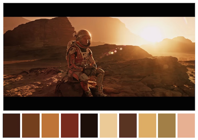 Cinema Palettes: Color palettes from famous movies - The Martian