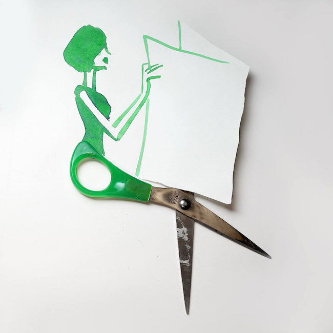Artist uses everyday objects to complete his sketches - 10