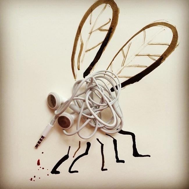 Creative Sketches Drawings Using Everyday Objects