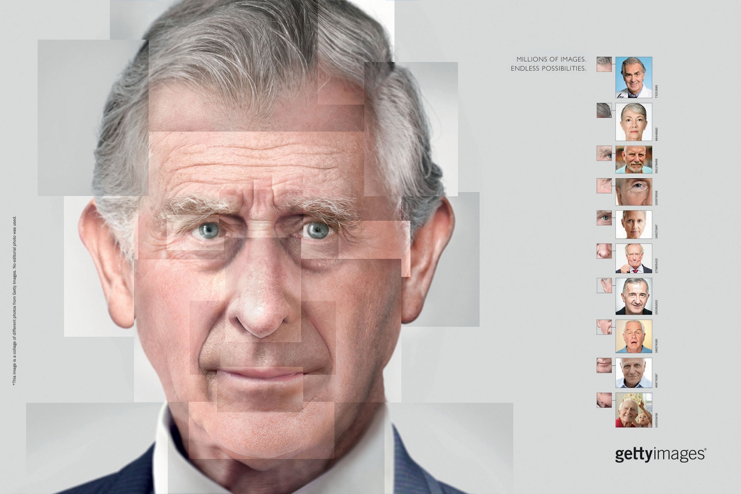 Brilliant Campaign From Getty Images Shows Famous Faces Made