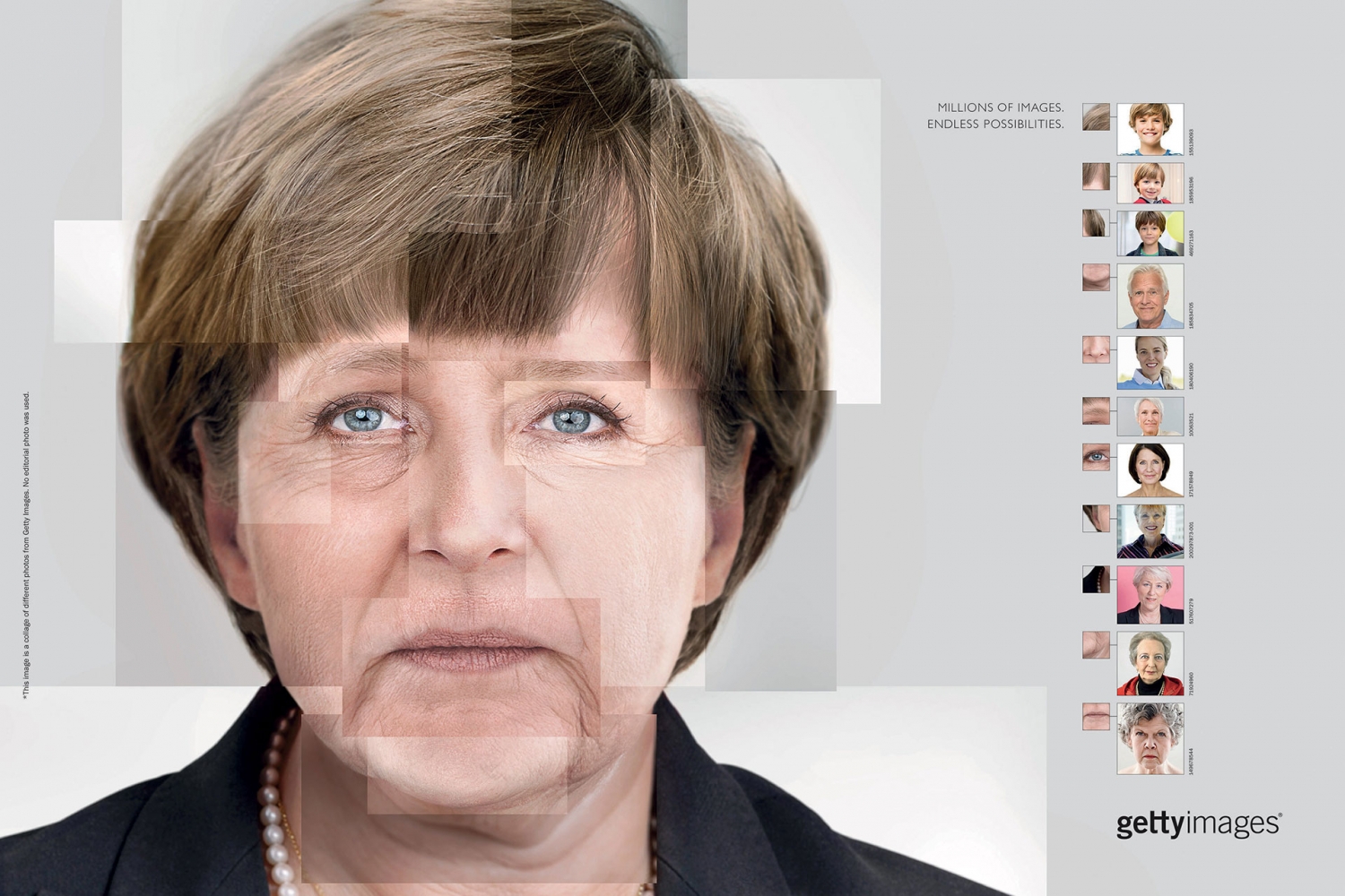 Brilliant Campaign From Getty Images Shows Famous Faces Made Entirely Out  Of Stock Photos