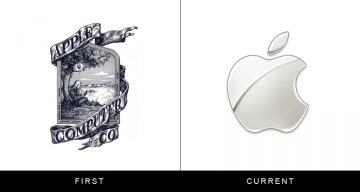 What Logos Of Famous Companies Looked Like When They First Started Out