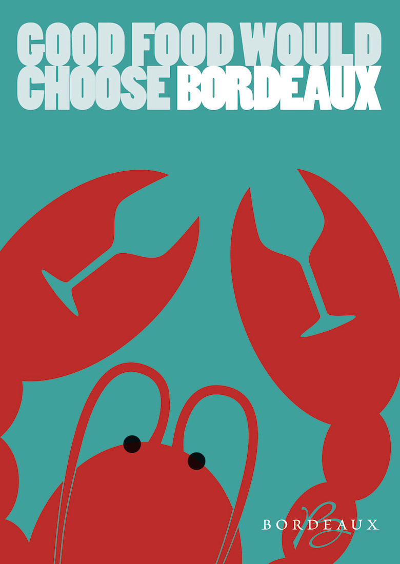 Negative space art / design / illustrations / ads - Bordeaux Wine (1)