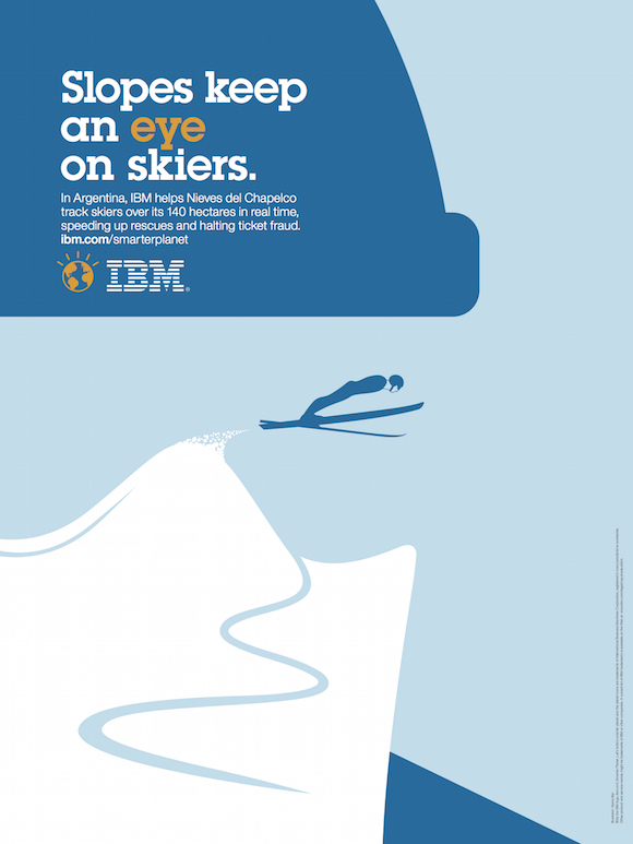 Negative space art / design / illustrations / ads - IBM: Smarter Planet (14)