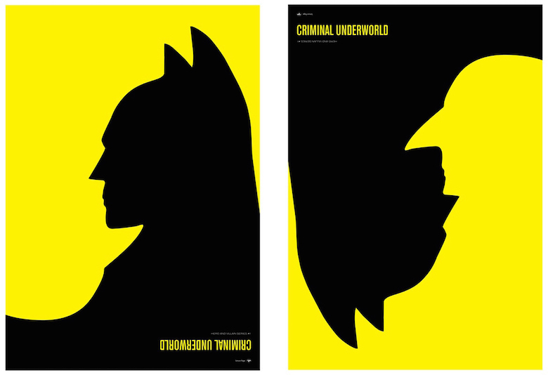 Negative space art / design / illustrations / ads - Criminal Underworld