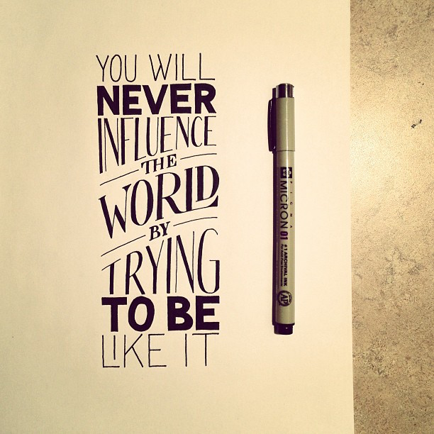 Beautiful, inspiring hand-lettered tips for creatives - 25