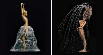 These Incredible Fountain Sculptures Use Water To Complete Their Story