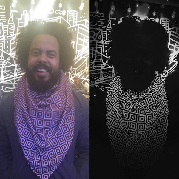 ISHU anti-flash, anti-paparazzi scarf - DJ Jillionaire