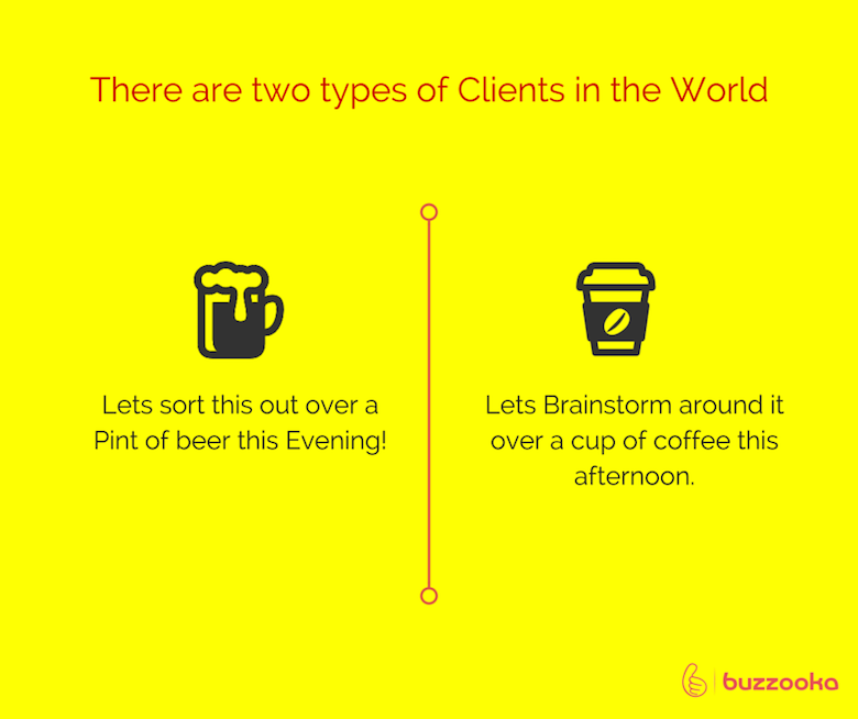 Two types of agency clients / Funny advertising, design projects - 4