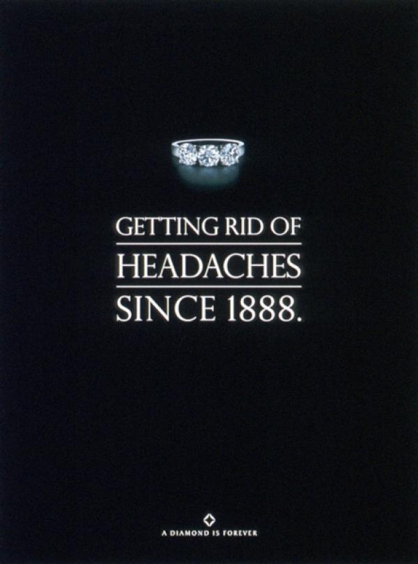 Getting rid of headaches since 1888. - De Beers