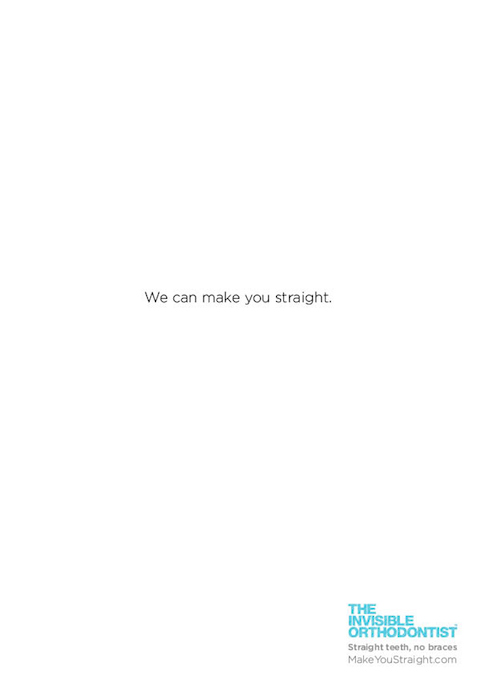 We can make you straight - The Invisible Orthodontist