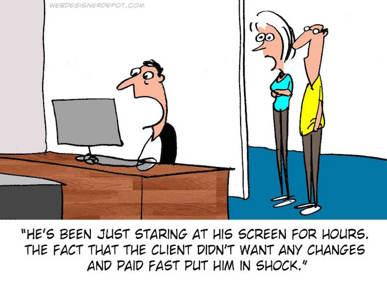 Funny comics for graphic and web designers - 1