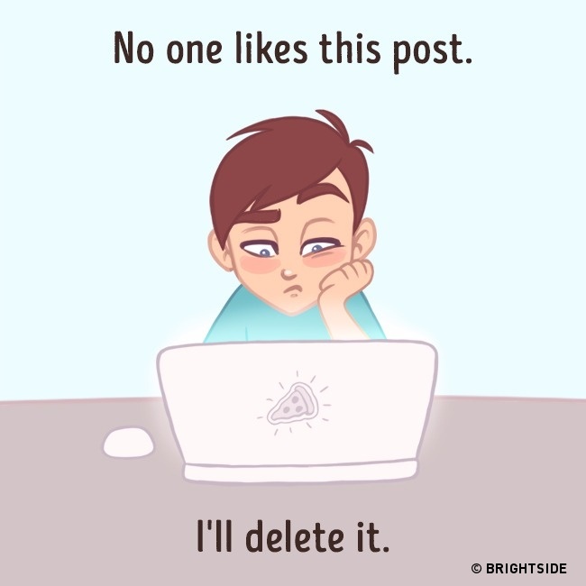 Honest illustrations that show how we behave on social media - 1