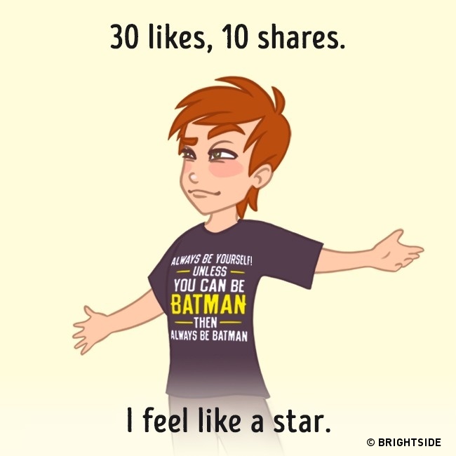 Honest illustrations that show how we behave on social media - 11