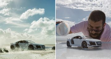 Audi Hires Photographer To Shoot Their $200,000 Sports Car, He Uses A $40 Toy Car Instead