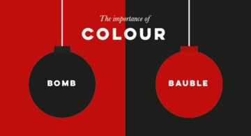 12 Clever Charts That Highlight The Importance Of Color Funny chart showing the importance of color where a black ornament reads “bomb” and a red ornament reads “bauble.”