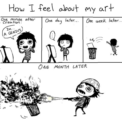 Funny comics that show the life of an artist - 2