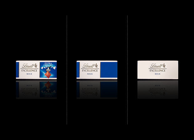 Minimalist product packaging of famous brands - Lindt