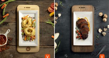 Dinner Plates Resemble Mobile Devices In These Well-Crafted Ads By Aval Pay App