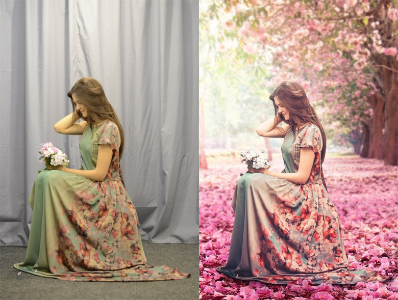 Before and after Photoshop images - 2