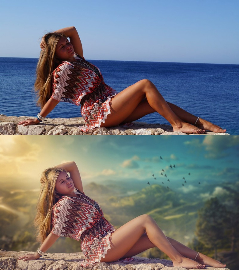 Before and after Photoshop images - 8