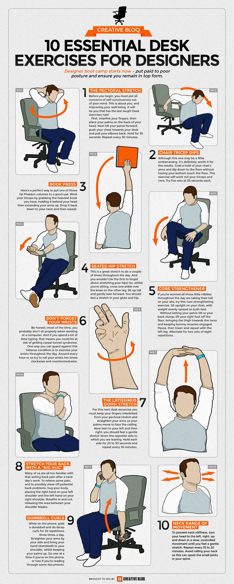 10 Simple Exercises For Designers And Desk Workers To Stay Fit